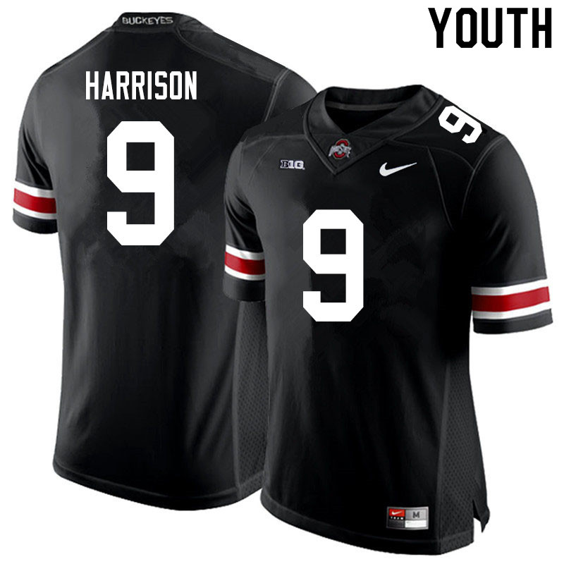 Youth Ohio State Buckeyes #9 Zach Harrison Black Authentic College Stitched Football Jersey 23YZ045PW